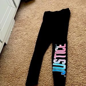 Girls justice tie dye leggings